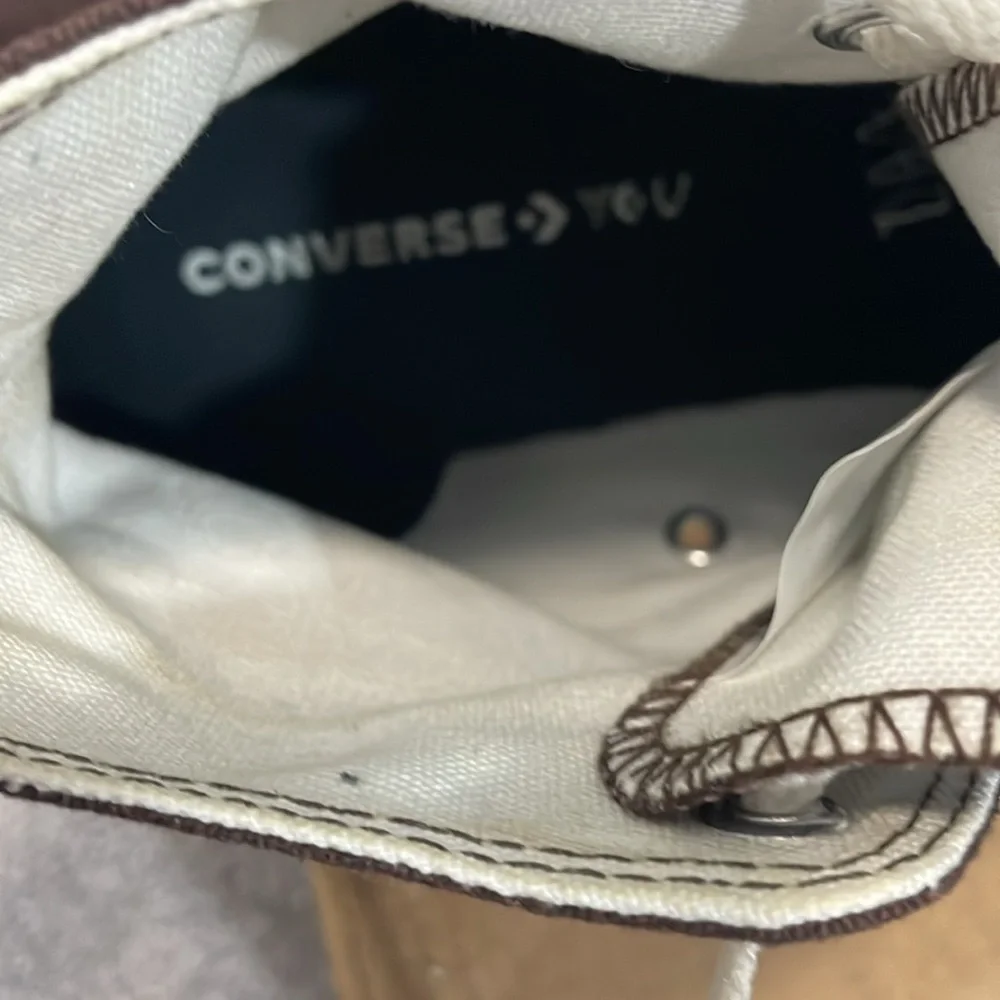 Converse Chuck Taylor All Star hightop dark brown shoes women’s sz 10 men’s sz 8 - Picture 7 of 8